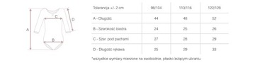 БАЛЕТНОЕ БОДИ 3/4 ДЛЯ БАЛЕТНОЙ РИТМИКИ X1 CC 110/116