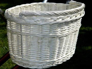 Передняя корзина для велосипеда BIKE BASKET маленькая, БЕЛАЯ