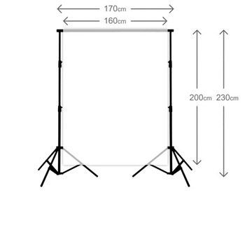 Штатив для ФОН складной ПОПЕРЕЧЬ ширина 170х230
