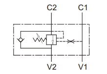 Zawór zwrotny sterowany VBCD 3/8