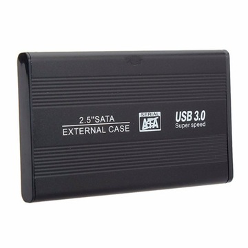 Корпус для накопителя USB 3.0 SATA ALU 2,5 дюйма + чехол + кабель