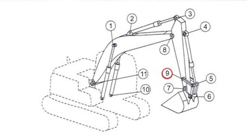 Палец ковша CAT 320C FM, 322B, 322B L, 7Y3550