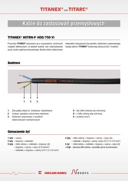 РЕЗИНОВЫЙ КАБЕЛЬ HELUKABEL 3x1 TITANEX H07RN-F 750