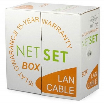 NETSET BOX UUTP PE 5e, 305 м, витая пара, черный кабель