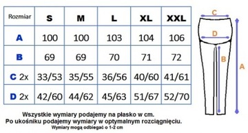 ЛЕГИНСЫ ДЛЯ беременных ЗИМНИЕ ТЕПЛЫЕ ТОЛСТЫЕ XXL 44 C79