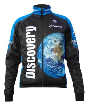 KURTKA KOLARSKA DISCOVERY Czarna L, WINDSTOPER