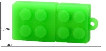 USB-НАКОПИТЕЛЬ LEGO BLOCKS GREEN FUN, 16 ГБ