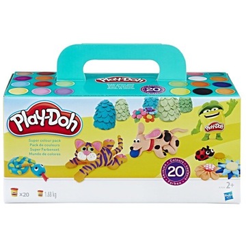 Трубочки для теста Play-Doh Play, 20 упаковок, суперцветные Hasbro BOX MUGS 7448