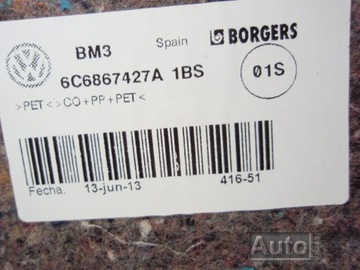 фото thumb №6, Ap боковина багажника правый 6r6867428c vw polo 6r 6c