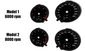 Volkswagen Passat B8 zamiennik tarcz z MPH na km/h