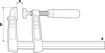 Затяжка винтов. из чугуна, 300х140мм BESSEY