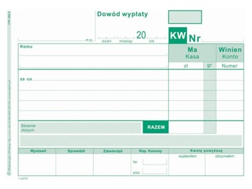 ФОРМА ПОДТВЕРЖДЕНИЯ ОПЛАТЫ KW Mipro A6 зеленый 402-5 блокнот на 80 листов Michalczyk