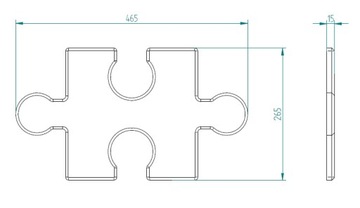 Стеновая панель из пенопласта Puzzel, Puzzle