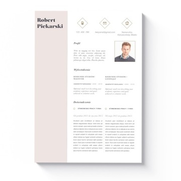 КЛАССИЧЕСКИЙ ШАБЛОН РЕЗЮМЕ + СОВЕРШИТЕЛЬНОЕ ПИСЬМО MS WORD