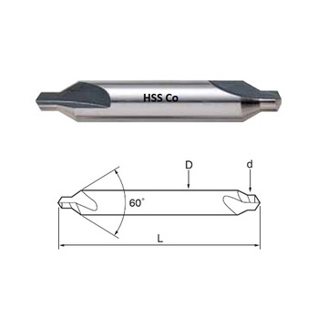 ЦЕНТРОВОЕ СВЕРЛО 5MM 5.0 HSS-E HSS-Co КОБАЛЬТ