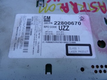 Opel astra iv j радіо заводський 22800670 Доставка, фото thumb