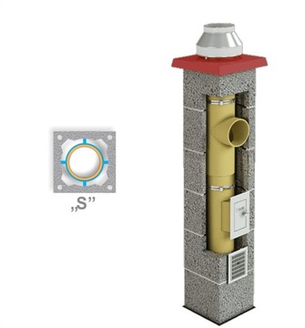 Дымоходная система НПБ Комин Комины BRATA S S 4м160