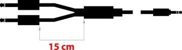 Кабель Jack 3,5 мм — 2x Jack 6,3 мм Klotz 6 м