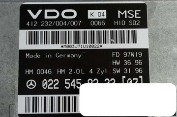 фото thumb №5, Компьютер mercedes w203 w208 0225459232 07 | gw fv