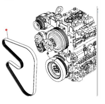 Ремень генератора Komatsu pc240 pc210 pc290 ПОЗНАНЬ