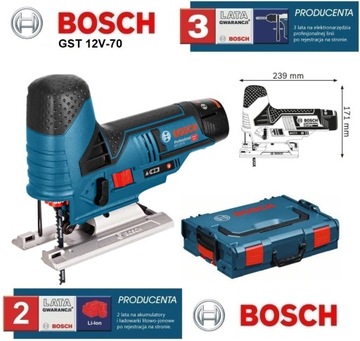 Wyrzynarka akumulatorowa Bosch GST 12V-70 set