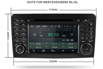 Радио ANDROID 12 MERCEDES ML W164 M GL ML50 GPS