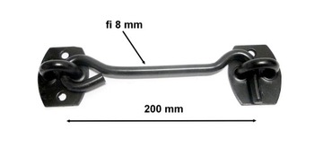 КРЮЧОК ДЛЯ ЖАЛЮЗИ, ЧЕРНЫЙ КРЮЧОК 200 мм