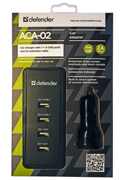 Автомобильное зарядное устройство USB Defender 9200 мА USB