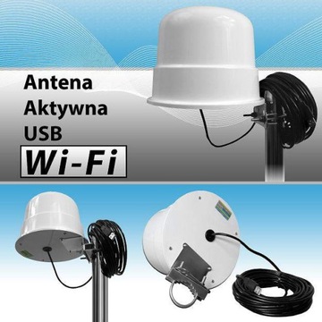 ОРИГИНАЛЬНАЯ АНТЕННА активный WiFi ИНТЕРНЕТ 6 км ТАКСИ TIR