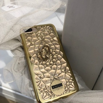 Чехол Swarovski для iPhone 6s PLUS LUXURY GOLD ROSE GOLD