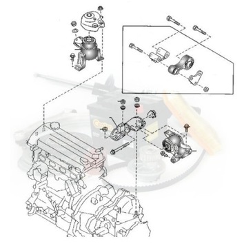 НОВАЯ ПОДУШКА ДВИГАТЕЛЯ MAZDA 6 SIX OIL NTY