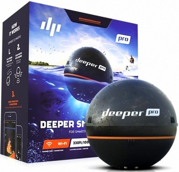 ОРИГИНАЛЬНЫЙ WIFI ЭХОНАР DEEPER PRO ECHOSONAR