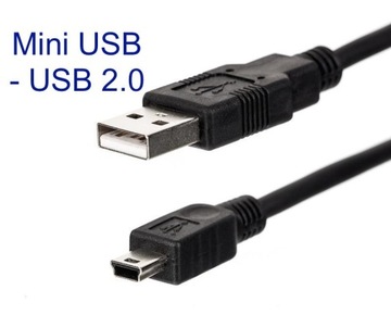 Кабель Mini USB-USB 2.0 для передачи зарядки, 1,8 м