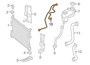 Шланг вакуумный Mercedes W117 CLA A2465010325