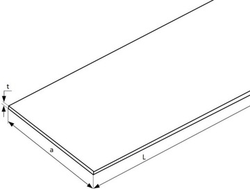 Płaskownik aluminiowy 30x5 - 150 cm