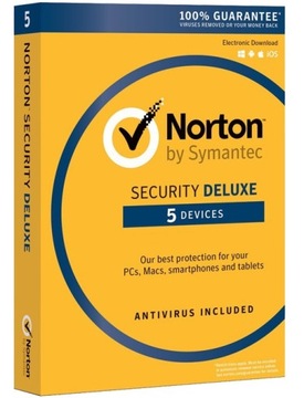 Symantec Norton SECURITY DELUXE 3.0 PL 5 мест 12 месяцев