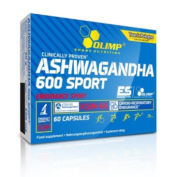 OLIMP ASHWAGANDHA 600 SPORT KSM-66 60кап. ПОЗНАНЬ