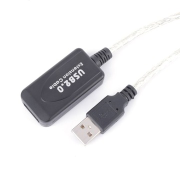 Przedłużacz kabel USB 2.0 aktywny 10 m przedłużka