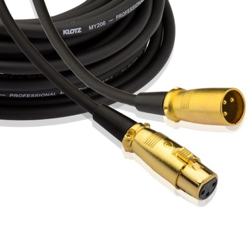 Kabel przewód XLR męski - żeński Canon Klotz 5m