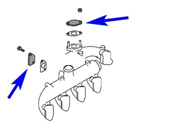 Заглушка EGR 4 мм Pajero L200 L300 L400 2,5 2,8