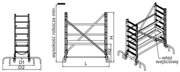 Леса алюминиевые DRABEX RJ-220