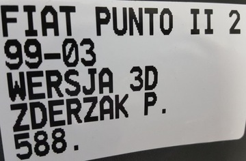 фото thumb №10, 588. бампер перед передній fiat punto ii 2 3d