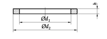 12х16х1,5 Шайба алюминиевая DIN 7603A 10 шт.