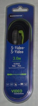 Kabel S-Video - S-Video (SVHS) 3m. OFC BANDRIDGE