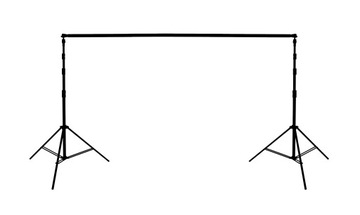 ZESTAW statyw do TŁA teł teleskopowa BELKA 300x230