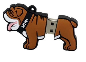 USB-ПЕРЕДНИК 16 ГБ КОРИЧНЕВАЯ СОБАКА БУЛЬДОГ СОБАКА PRO