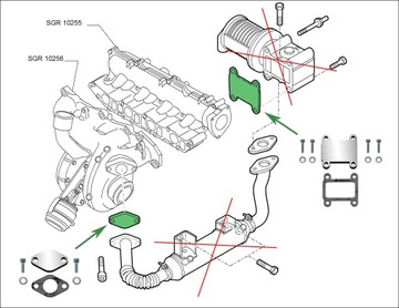 Заглушки EGR 1.9 2.4JTD ALFA ROMEO 147 156 159 166