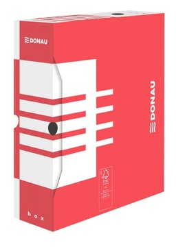 DONAU ARCHIVE BOX КАРТОН А4/100мм КРАСНЫЙ