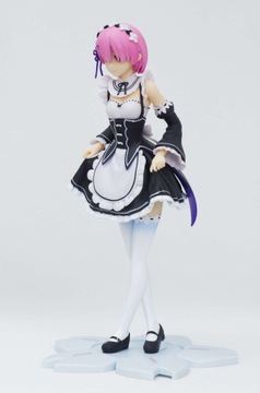 FIGURKA Anime Re Zero Ram Curtsey Premium SEGA Rem