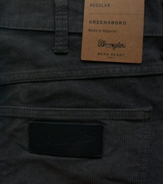 Вельветовые кроссовки WRANGLER GREENSBORO GREY LAKE W30 L34